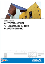 mapetherm - sistema per l`isolamento termico a cappotto di edifici