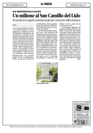 Un milione al San Camillo del Lido