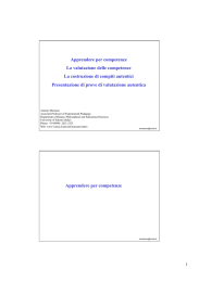 Apprendere per Competenze - Primo Circolo Mercato San Severino