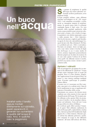 Un buco nell`acqua