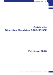 Guida alla Direttiva Macchine 2006/42/CE Edizione 2010