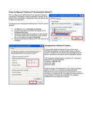 Come configurare l`indirizzo IP dei dispositivi Ubiquiti