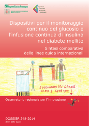 Dispositivi per il monitoraggio continuo della glicemia (CGM), l