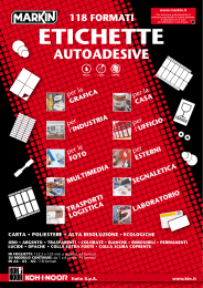 Etichette autoadesive Modulo continuo a 1-2-3-4-5-6 corsie