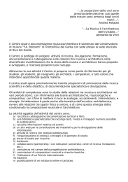 “...le proporzioni delle voci sono armonia delle orecchie, così quelle