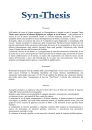 progetto Syn-Thesis - Università degli Studi dell`Insubria