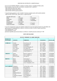 continuità assistenziale: elenco sedi Guardie Mediche