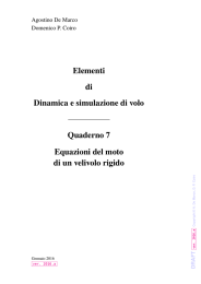 Equazioni del moto di un velivolo rigido