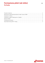 Formazione piloti (ab initio) Scheda