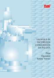 VALVOLE DI SICUREZZA COMANDATE DA PILOTA Pilot Operated