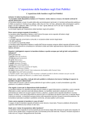 L`esposizione delle bandiere negli Enti Pubblici