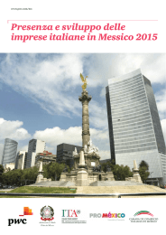 Presenza e sviluppo delle imprese italiane in Messico 2015