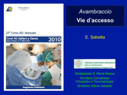 Vie accesso avambraccio