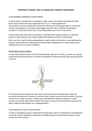 “PREVENIRE E CURARE IL MAL DI SCHIENA NELLE DONNE IN