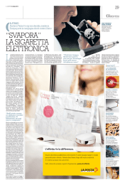 “svapora” la sigaretta elettronica