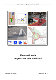 Linee guida per la progettazione delle reti ciclabili