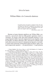 William Blake e la Commedia dantesca