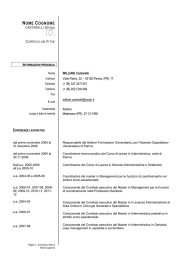 CANTARELLI William - Universit&agrave; degli Studi di Parma