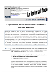 Distruzione beni aziendali