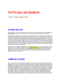 TUTTO SUI LED BIANCHI