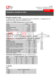 Omicidi e suicidi in cifre