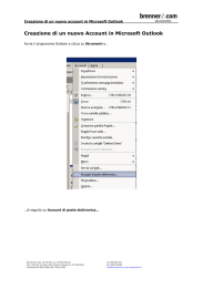 Creazione di un nuovo Account in Microsoft Outlook