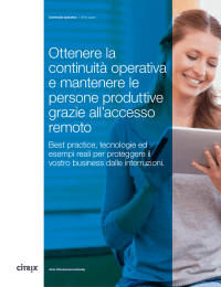 Ottenere la continuità operativa e mantenere le persone