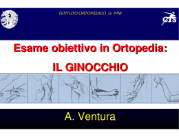 Esame obiettivo del ginocchio