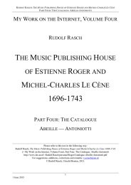 Estienne Roger -- Catalogue Abeille