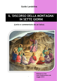 discorso della montagna