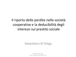 Il riporto delle perdite nelle società cooperative e la deducibilità