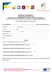 modulo iscrizione servizio pre-post scuola a.s. 2015-16