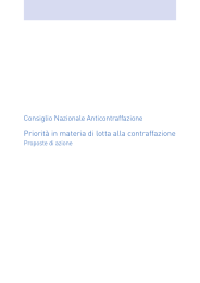 Priorità in materia di lotta alla contraffazione