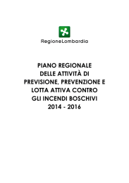 piano regionale delle attività di previsione, prevenzione e lotta attiva