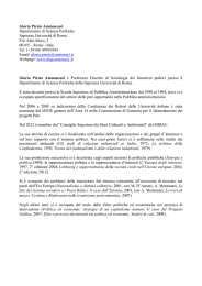 Gloria Pirzio Ammassari &egrave; nata a Civitavecchia il 13/7/1940 &Egrave;