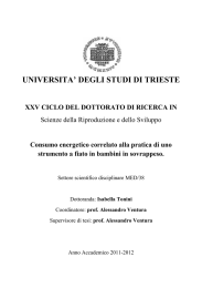 universita` degli studi di trieste