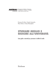 Studiare meglio e riuscire all`università