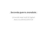Seconda guerra mondiale - Università degli studi di Cagliari.