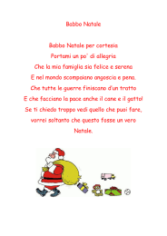 Babbo Natale Babbo Natale per cortesia Portami un po` di allegria