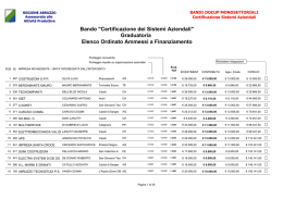 Bando "Certificazione dei Sistemi Aziendali"