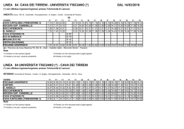 LINEA 84 CAVA DEI TIRRENI - UNIVERSITA` FISCIANO (*) DAL 14