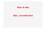 Basi di dati SQL: concetti base