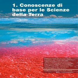 1. Conoscenze di base per le Scienze della Terra