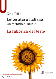 Letteratura italiana La fabbrica del testo