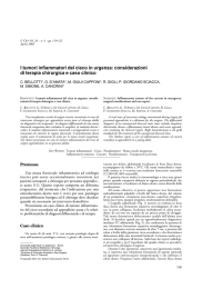 I tumori infiammatori del cieco in urgenza: considerazioni di terapia