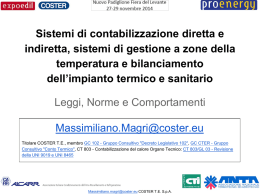 Sistemi di contabilizzazione diretta e indiretta