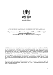 Appartenenza ad un determinato gruppo sociale