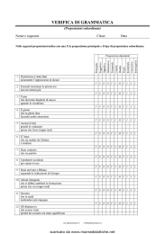 verifica di grammatica