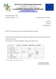 Sollecito restituzione libri presi in prestito dalla biblioteca