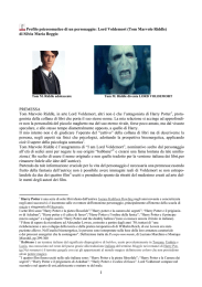 I Profilo psicosomatico di un personaggio: Lord Voldemort (Tom